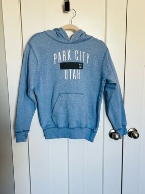 Park City Utah Blue Pullover Hoodie Sweatshirt